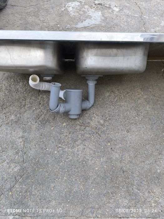 Lava loiça inox 2 cubas bom estado