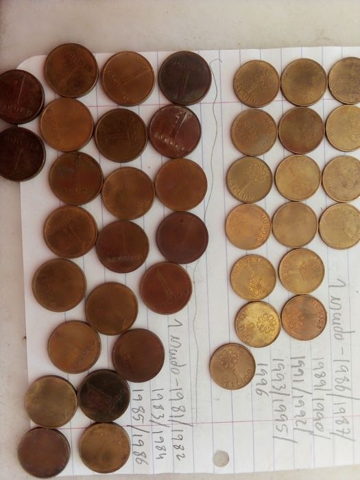 Moedas de escudos