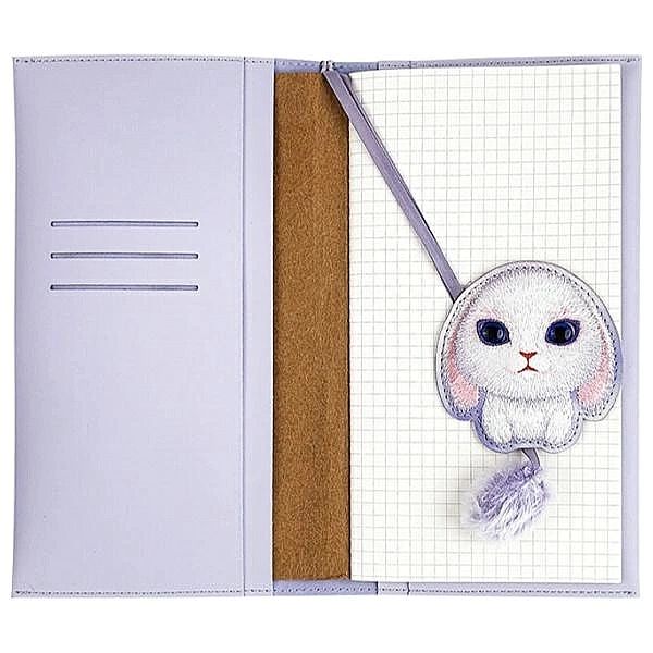 Zestaw Nimmy Big Eyed Pet 2.0 Rabbit 2w1 notatnik + długopis - fioleto