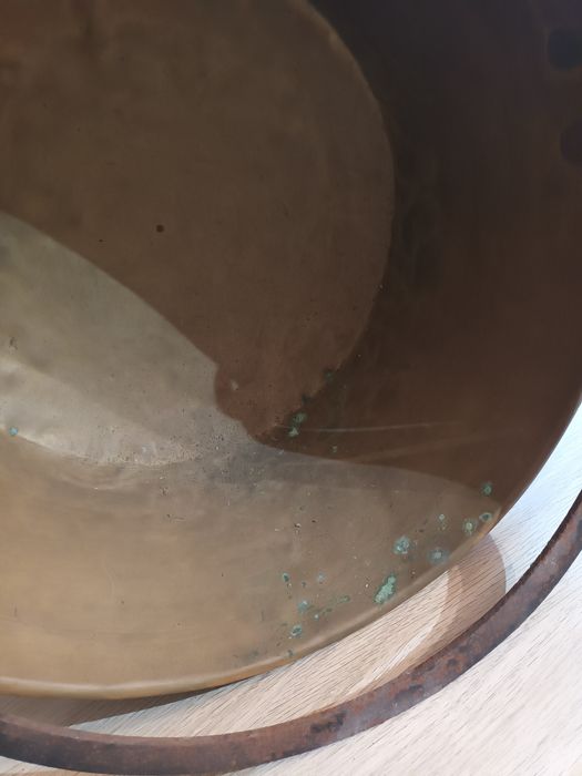 2 Caldeiras, panelas, tachos de cobre antigas