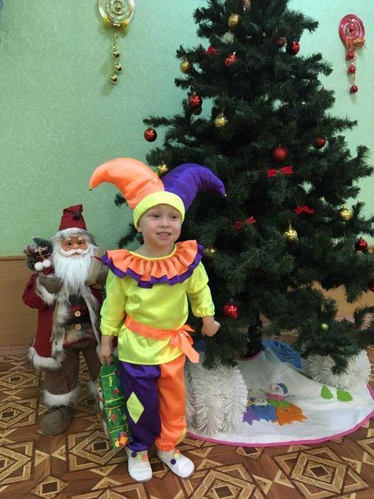 Карнавальный костюм Зайчик, Петрушка, Солнечный лучик/ Промінчик