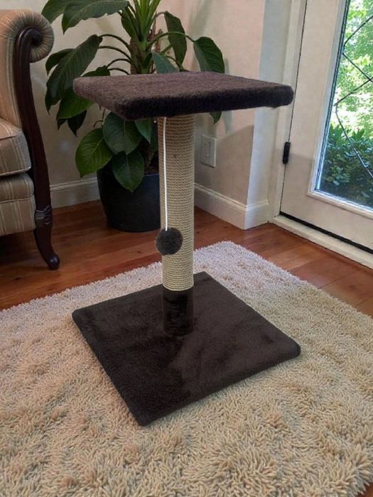 Когтеточка для котов. Дряпка з поличкою. Царапка.