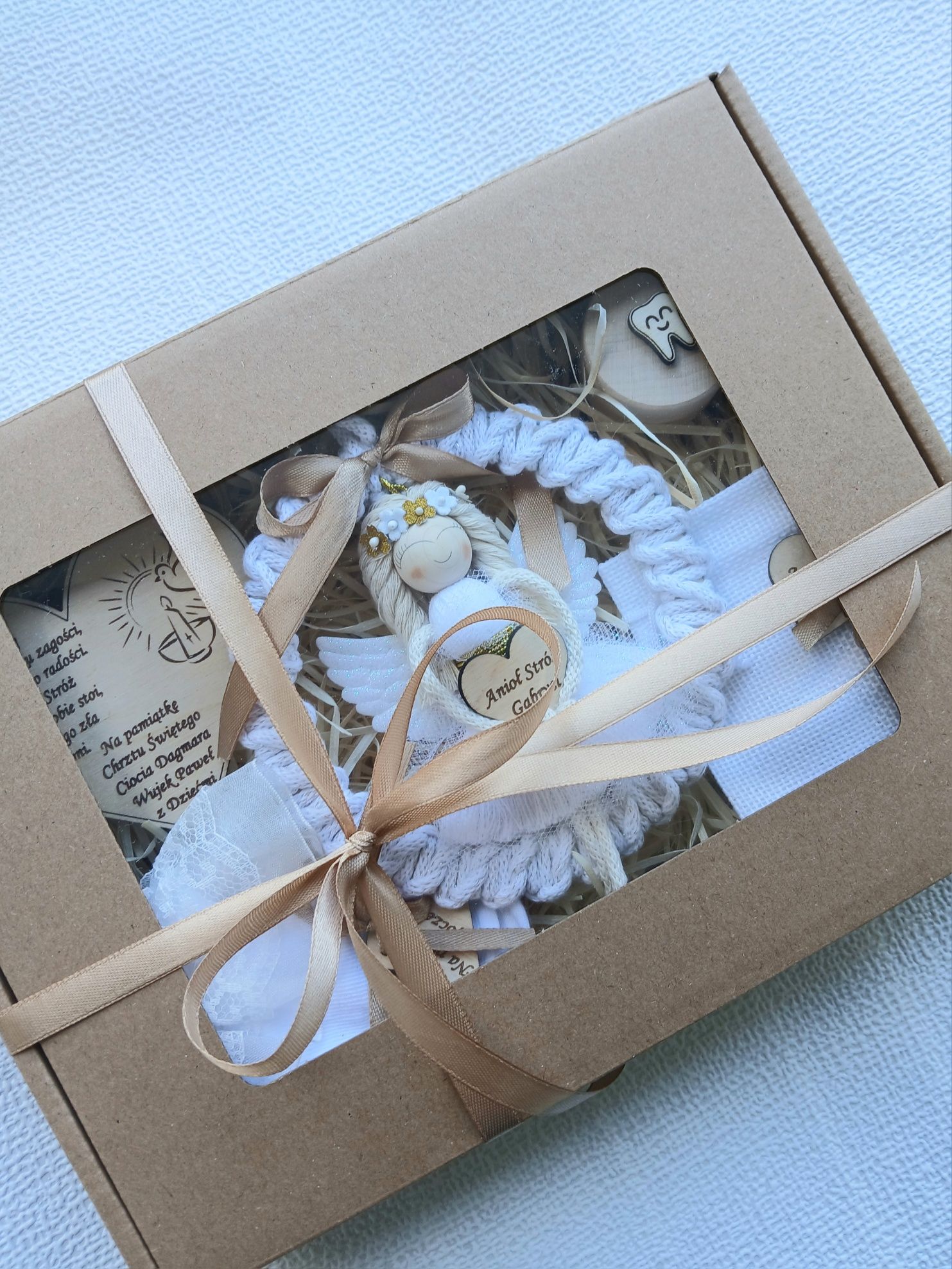 Box prezentowy na chrzest pamiątka chrztu upominek chrzciny