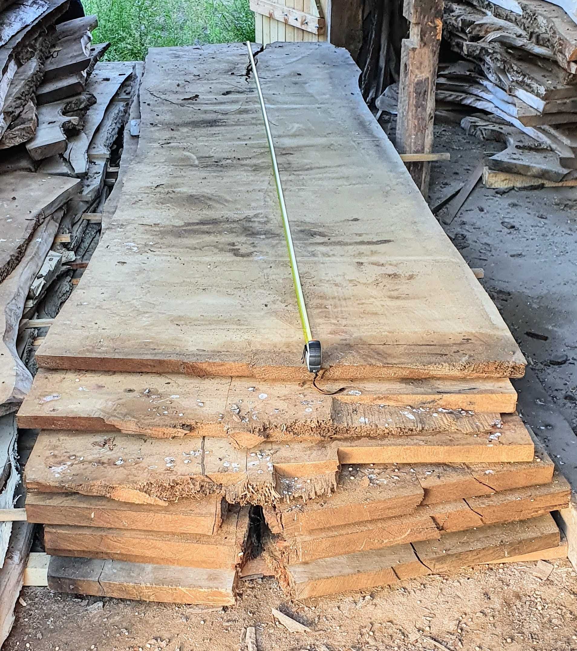 Dąb Blat stół monolit live edge suchy wilgotność 8-11% oak, massivholz