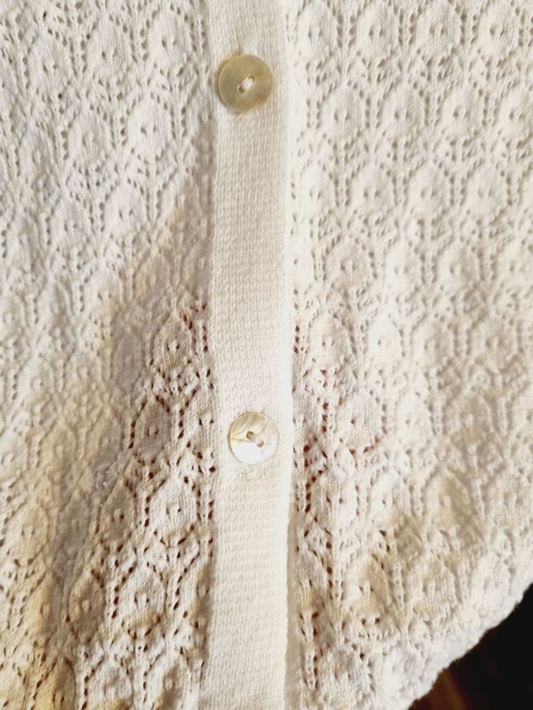 Sweter roz 152 Reserved biały