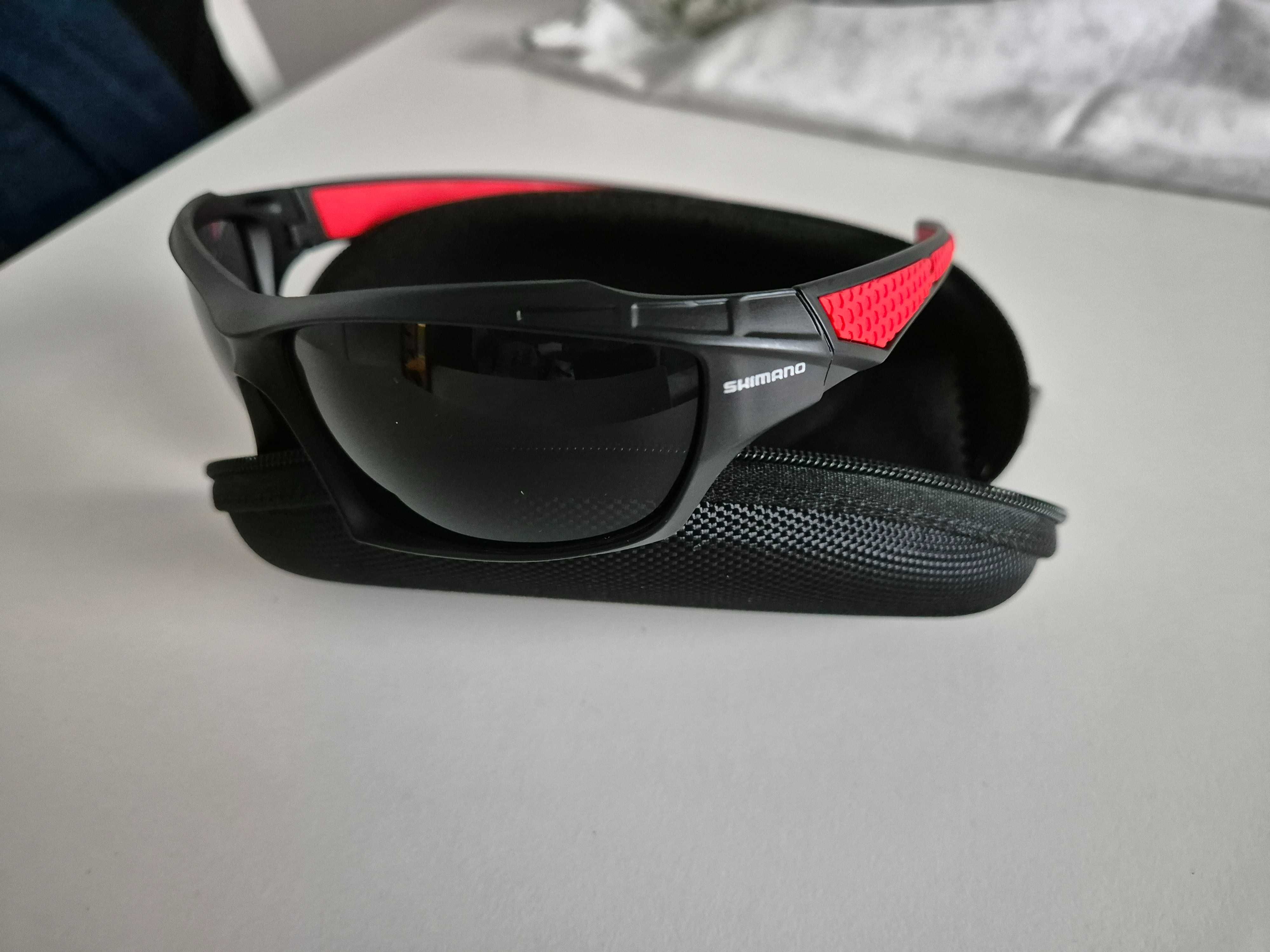 Okulary przeciwsłoneczne czerwone Shimano