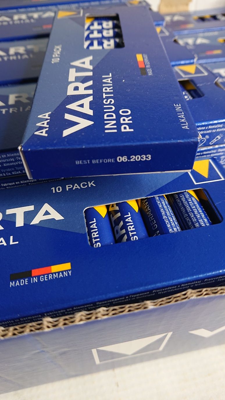 Baterie Paluszki 10x AAA LR3 VARTA Industrial Pro Alkaliczne 10 sztuk