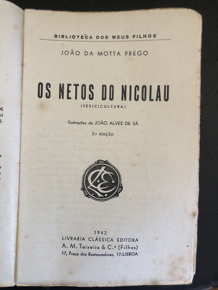 Livros da Livraria Classica Editora anos 40