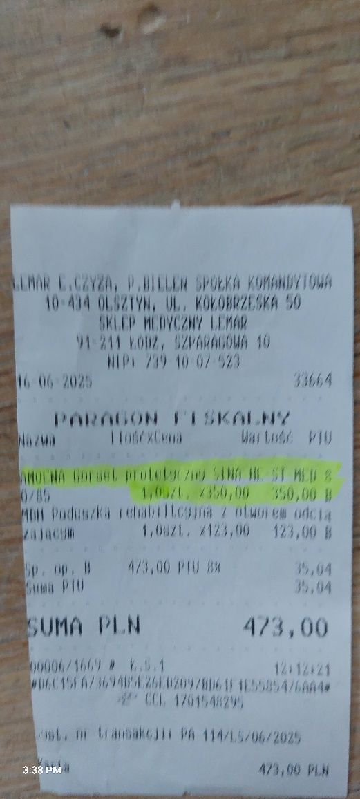 Biustonosz pooperacyjny Sina firmy Amoena