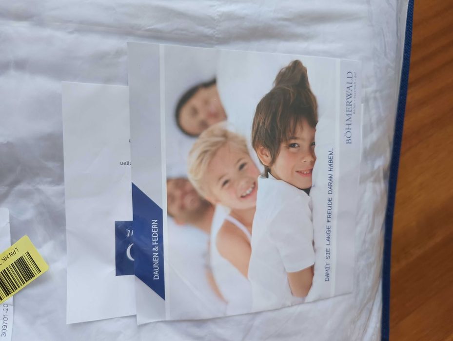 Böhmerwald Normal Kołdra Puchowa, Biały, 155 x 220 cm NOWA