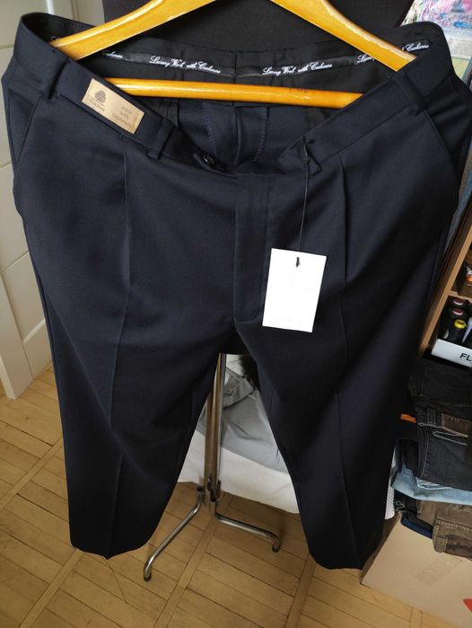 Джинсы брюки Marks&Spencer wool cashmere trousers Англия w36 navy.