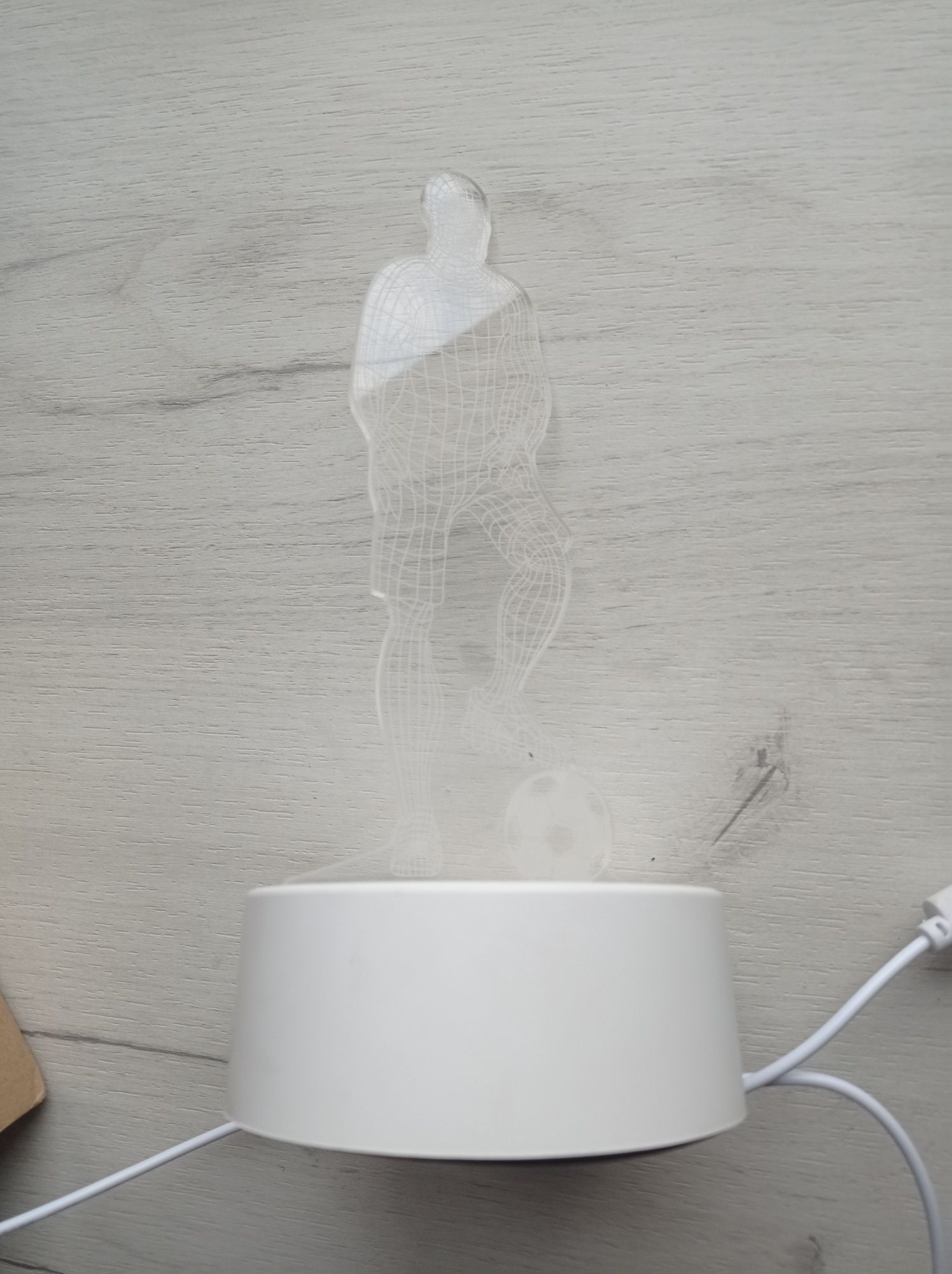 Lampka 3D piłkarz