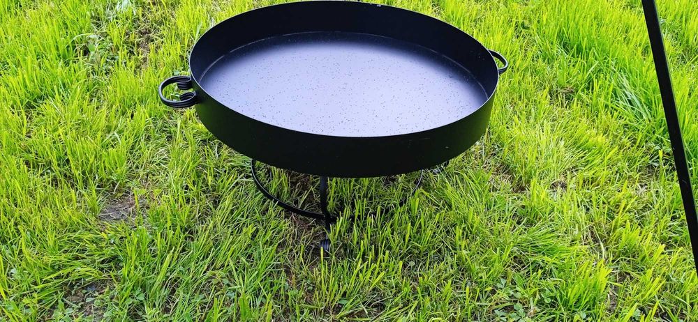 Palenisko ogrodowe 60 cm pod kociołek grill trójnóg.