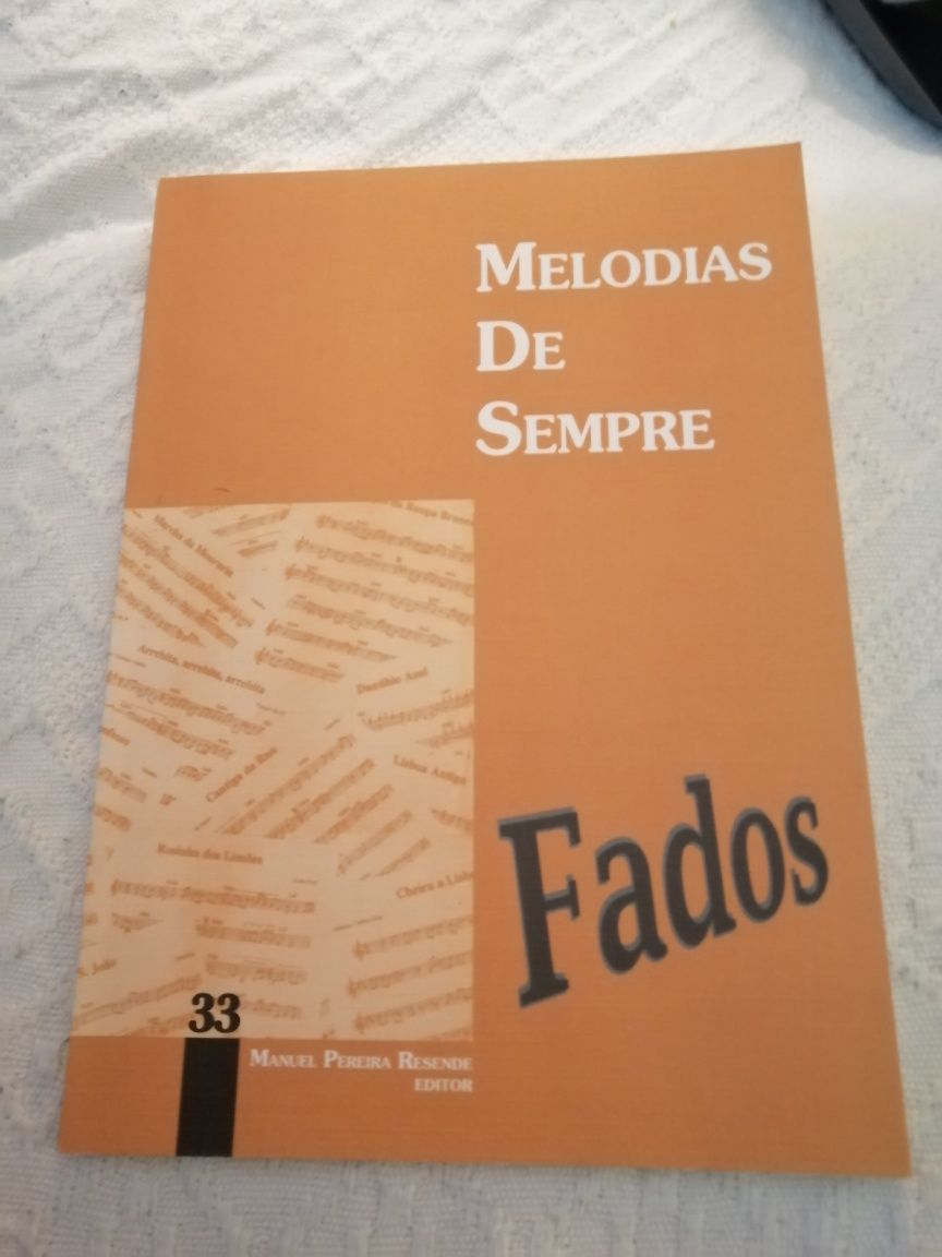 Livros Melodias de Sempre - Partituras de Fados