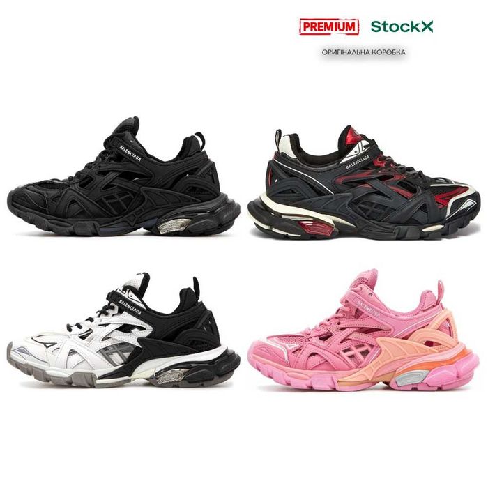 Кожаные кроссовки Balenciaga Track 2 кросівки баленсіага трек (36-45)