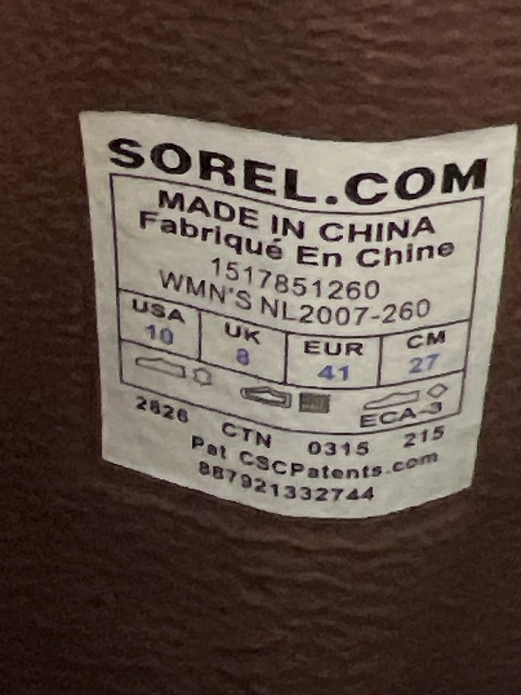 Sprzedam buty firmy Sorel Slimpack Rain rozmiar 41 27.0 cm