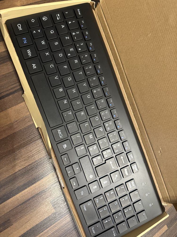 Ergonomiczna klawiatura bezprzewodowa Cimetech 2,4 GHz francuska