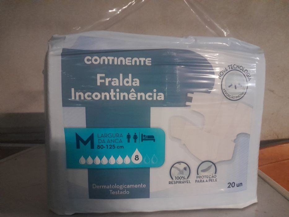 Fraldas incontinência - pacote novo