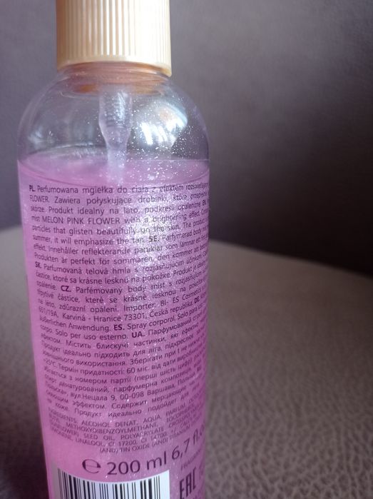 Mgiełka bi es melon pink flower sparkling body mist