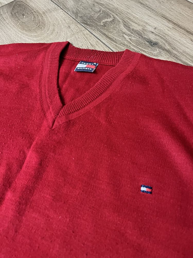 Sweter Tommy Hilfinger XL  czerwony