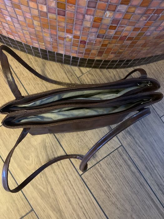 GUCCI piekna torebka damska skóra braz