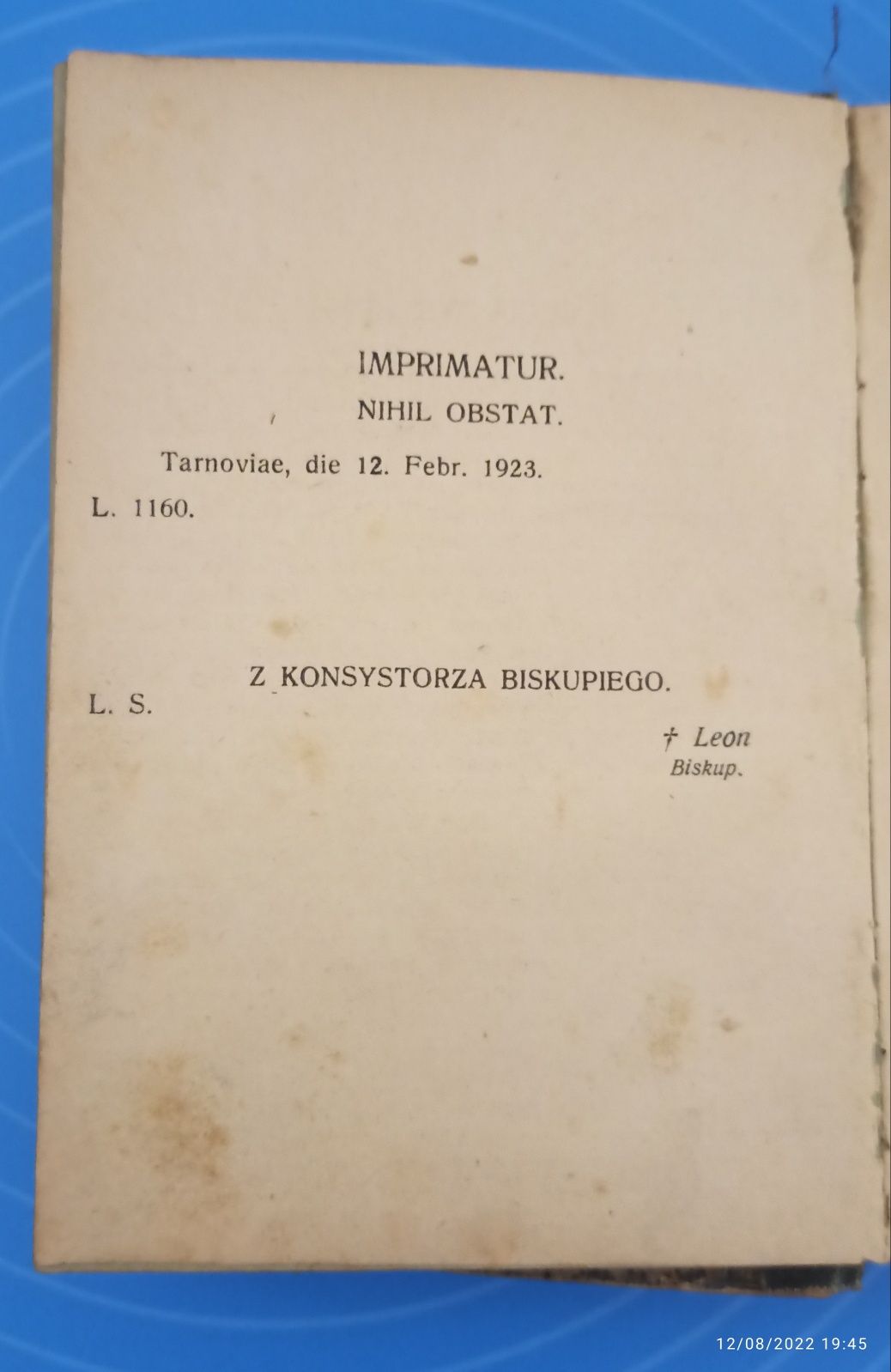 Zarys historyi kościoła katolickiego, 1923 r.
Walenty Gadowski