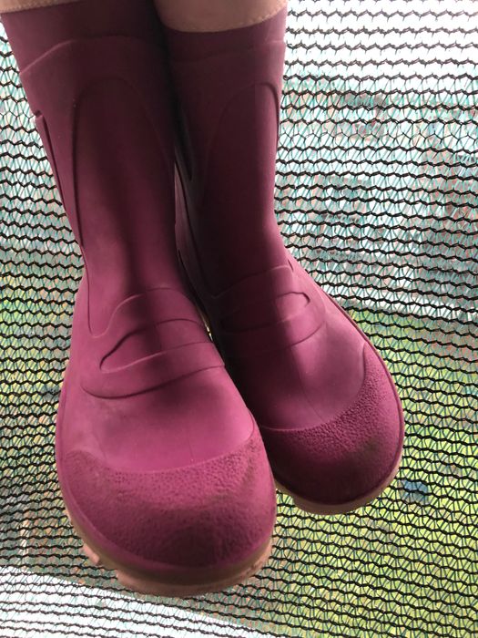 Резиновые сапожки на ножку 19,3см с тёплым вкладышем.