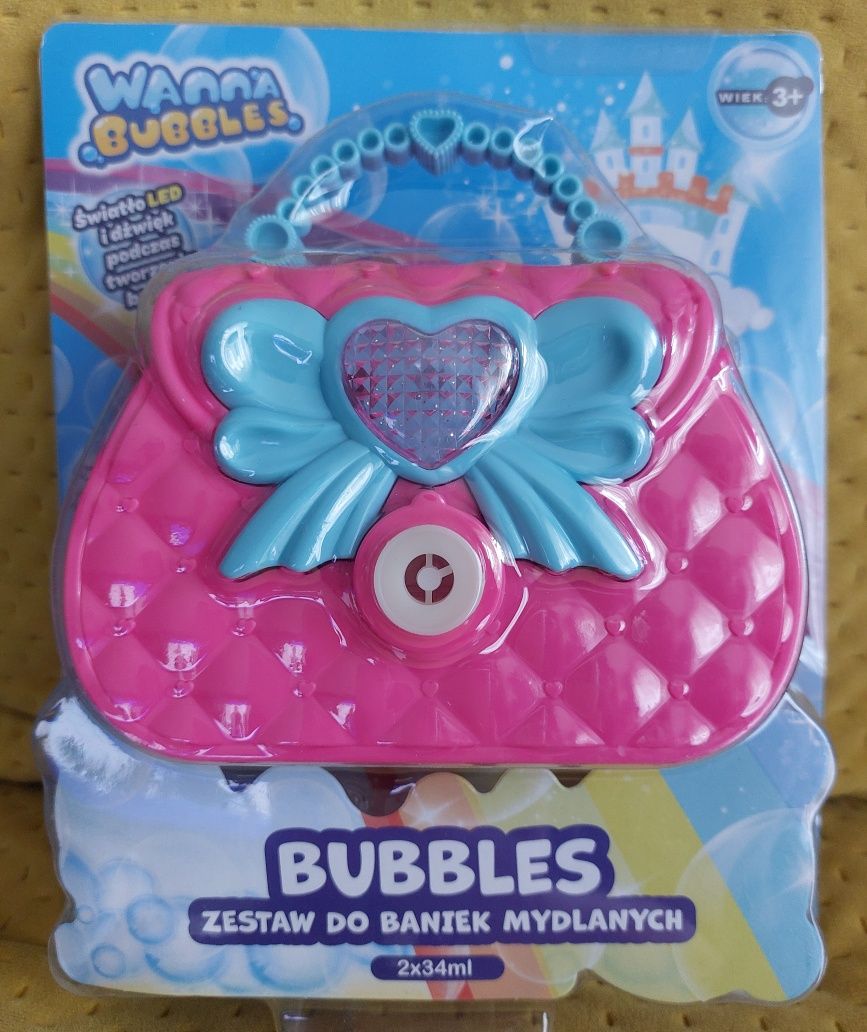 wanna bubbles torebka zestaw do baniek mydlanych nowy wiek 3+