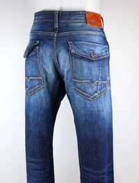 Hugo Boss Orange25 Patch spodnie jeansy W36 L34 pas 2 x 45 cm