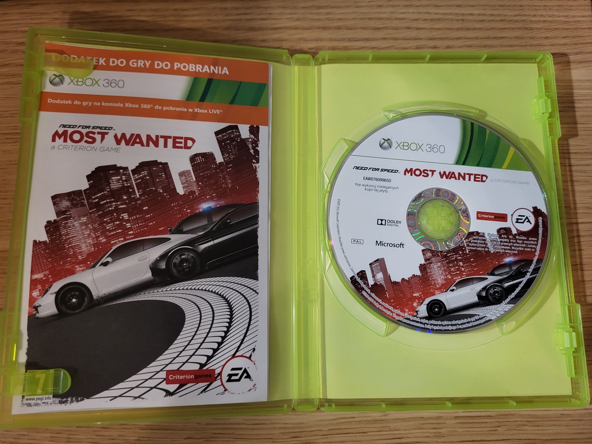 Need for Speed Most Wanted gra xbox 360
