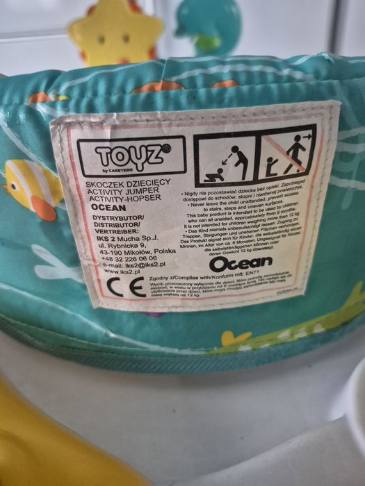 Toyz skoczek dziecięcy ocean  ACTIVITY BLUE