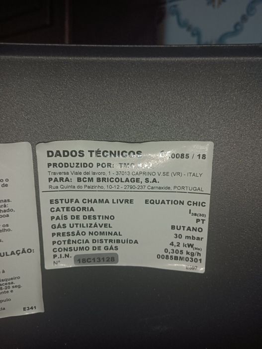 Aquecedor á gás Equation