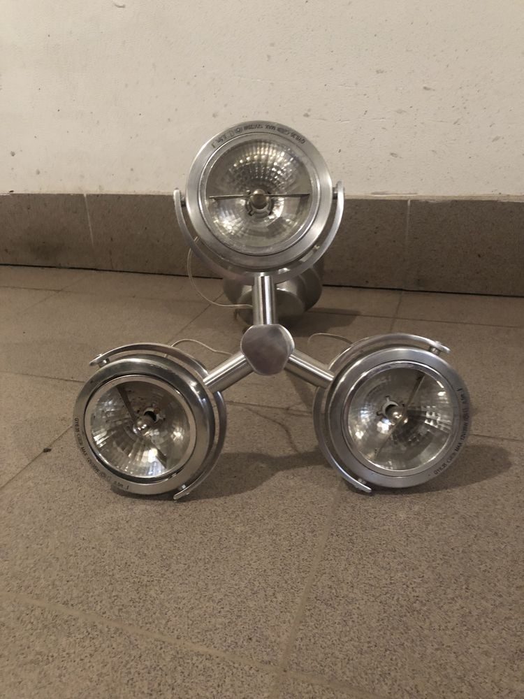 Lampa wisząca srebrna