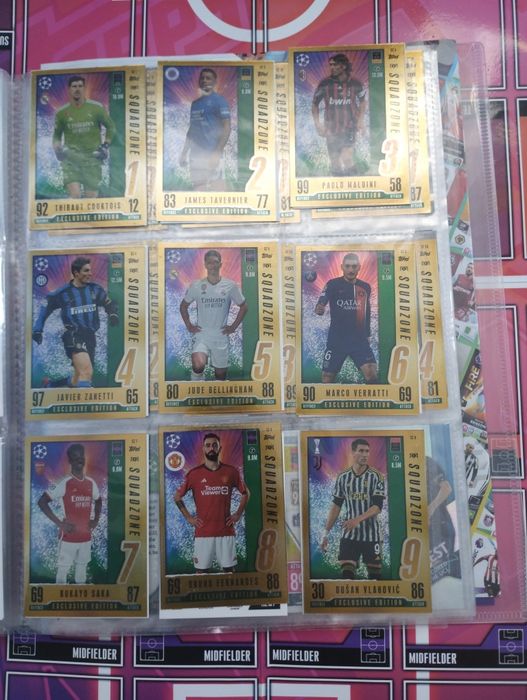 Topps match attax 2023/2024 karty squadzone cena za szt opis