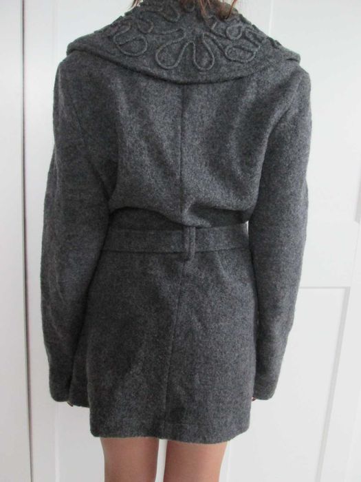 Avellini wełniany płaszcz płaszczyk vintage kurtka 100% wool M L 38 40