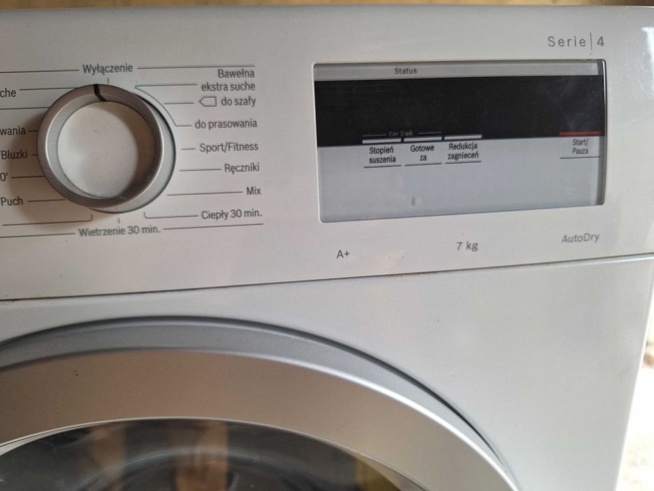 Suszarka bębnowa Bosch serie 4 8 kg na części