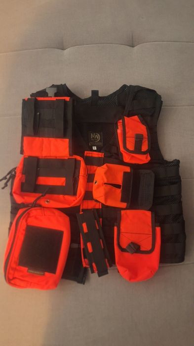 Kamizelka medyczna  MEDYK 1 CZARNA FLUO