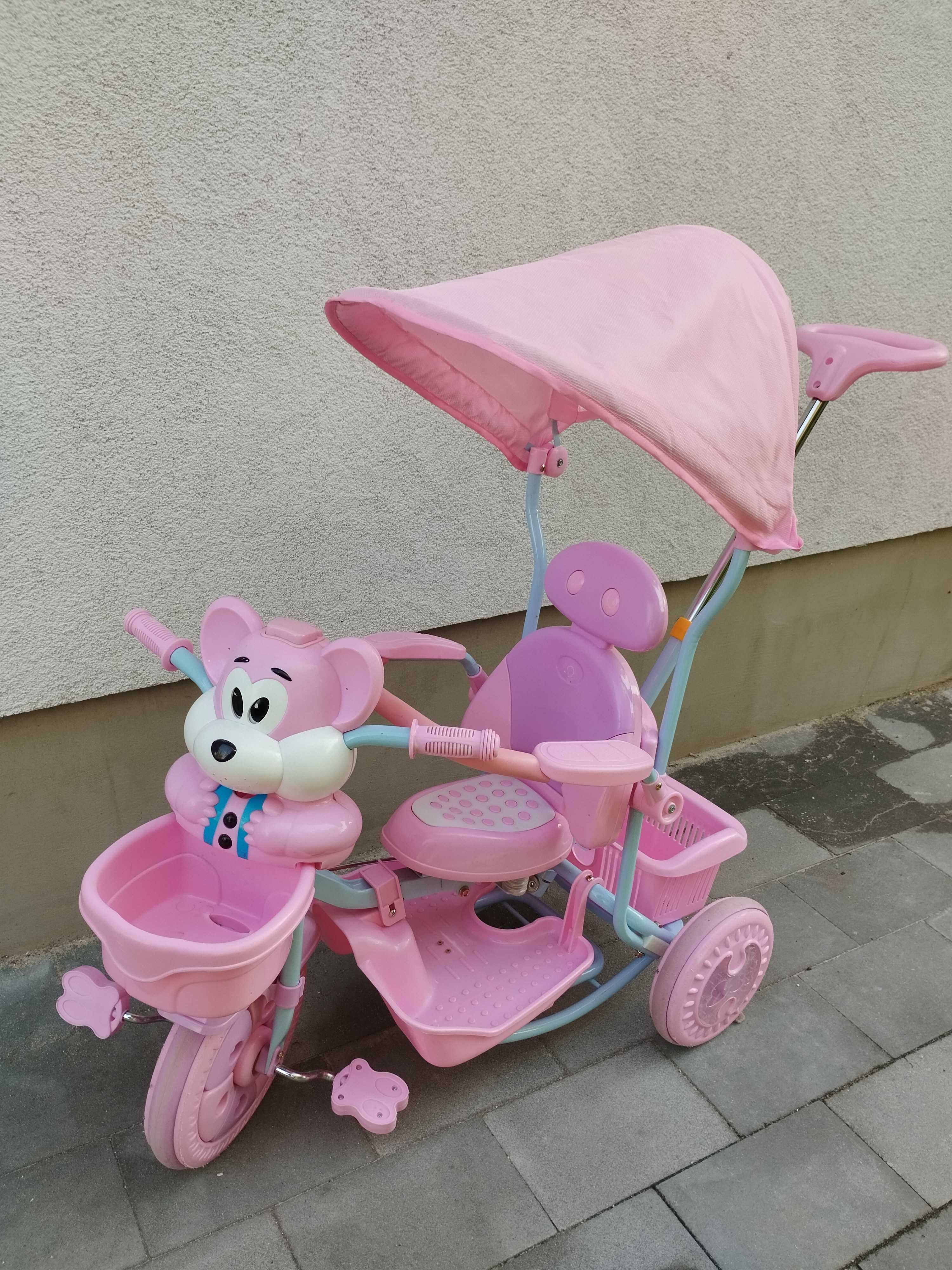 Rowerek trójkołowy 3w1 pchacz bujak