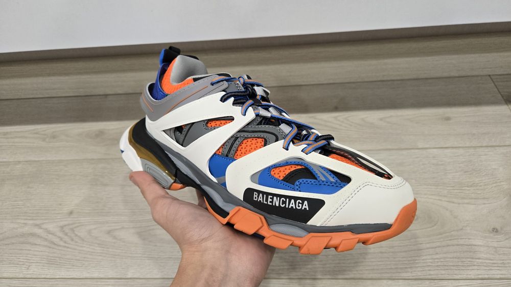 Balenciaga track blue orange