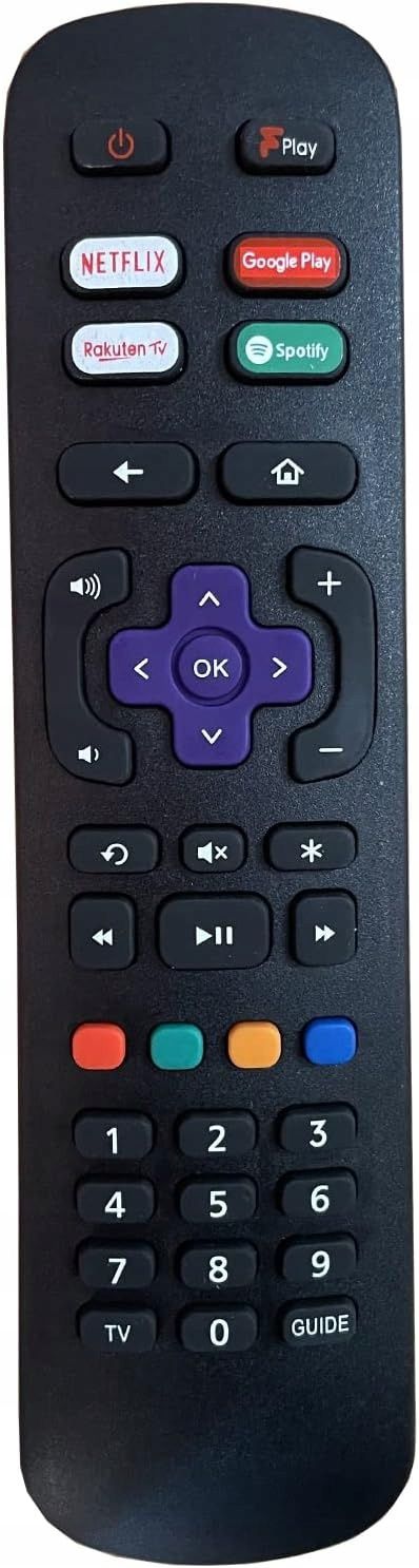 Pilot Metz Roku TV RC-NWIR 55MUD6001Z Smart NETFLIX Disney
