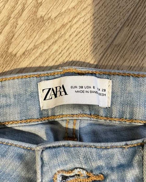 jasnoniebieskie dżinsy zara rozmiar 36