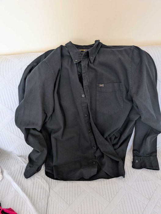 Koszula z długim rękawem czarna firmy Lee Cooper. Rozmiar 2XL