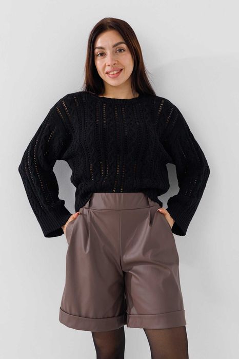 Женский джемпер свитер ажурный