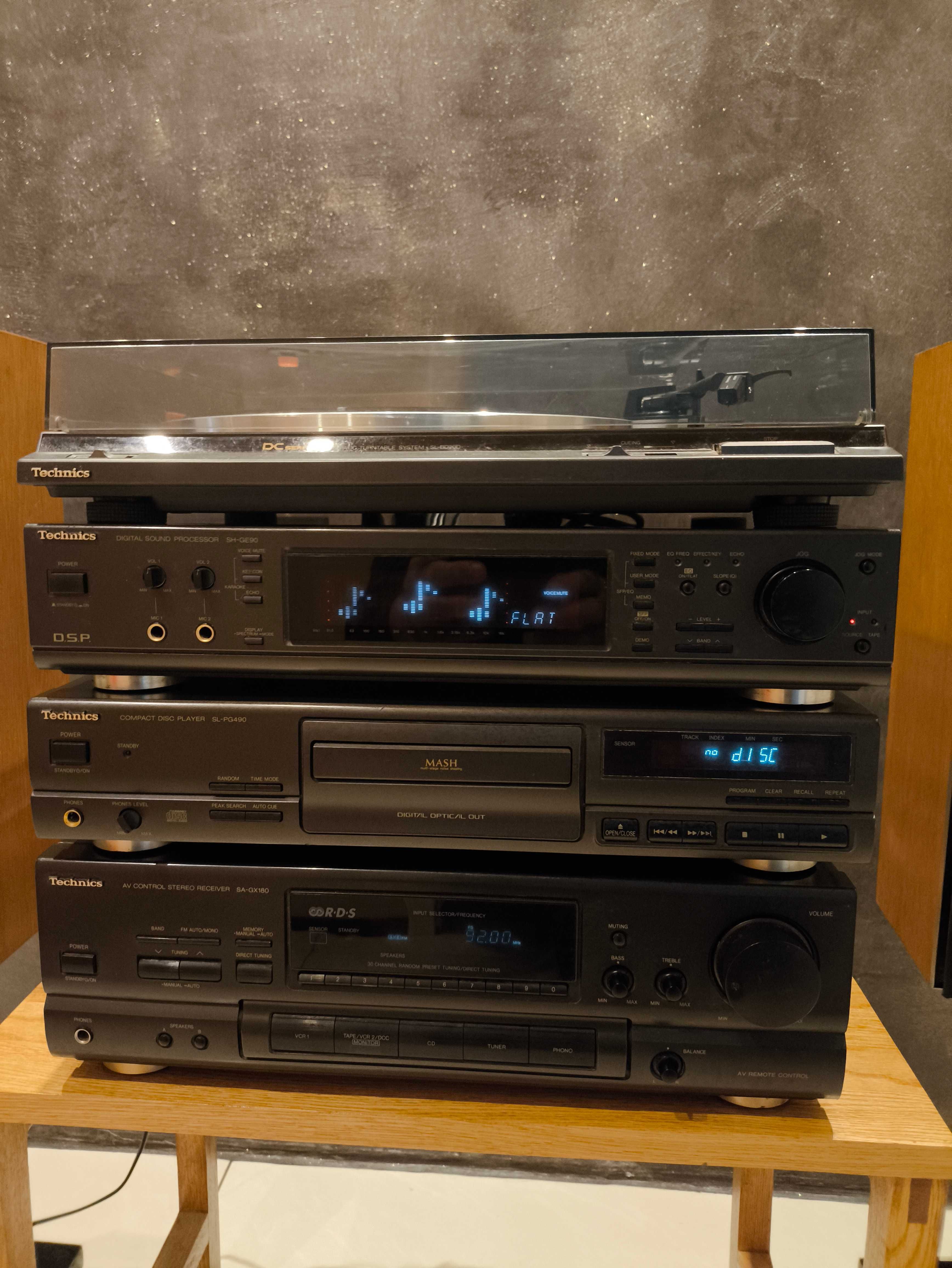 Technics procesor SP90 CDSL 490 amplituner gramofon Bang Olufsen S30