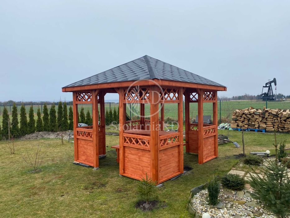 Altanka ogrodowa altana drewniana pergola wiata 3x3 3x4