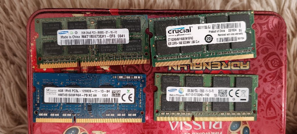 Kości ram DDR3. 20 sztuk