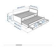 Łóżko 2 osobowe IKEA Släkt 2x materac 90x200