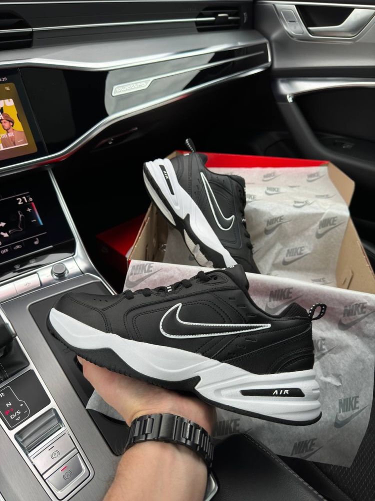 Чоловічі кросівки найк аір монарх Nike Air Monarch Black White [41-46]