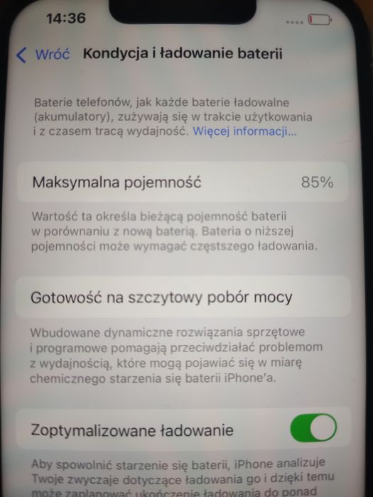 iPhone 13 pro 256 gb 85% baterii