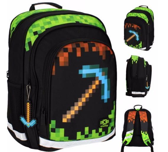 Plecak szkolny tornister Minecraft dla chłopca pojemny
